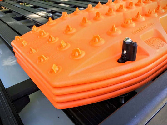 Maxtrax recovery boards mounted to rack