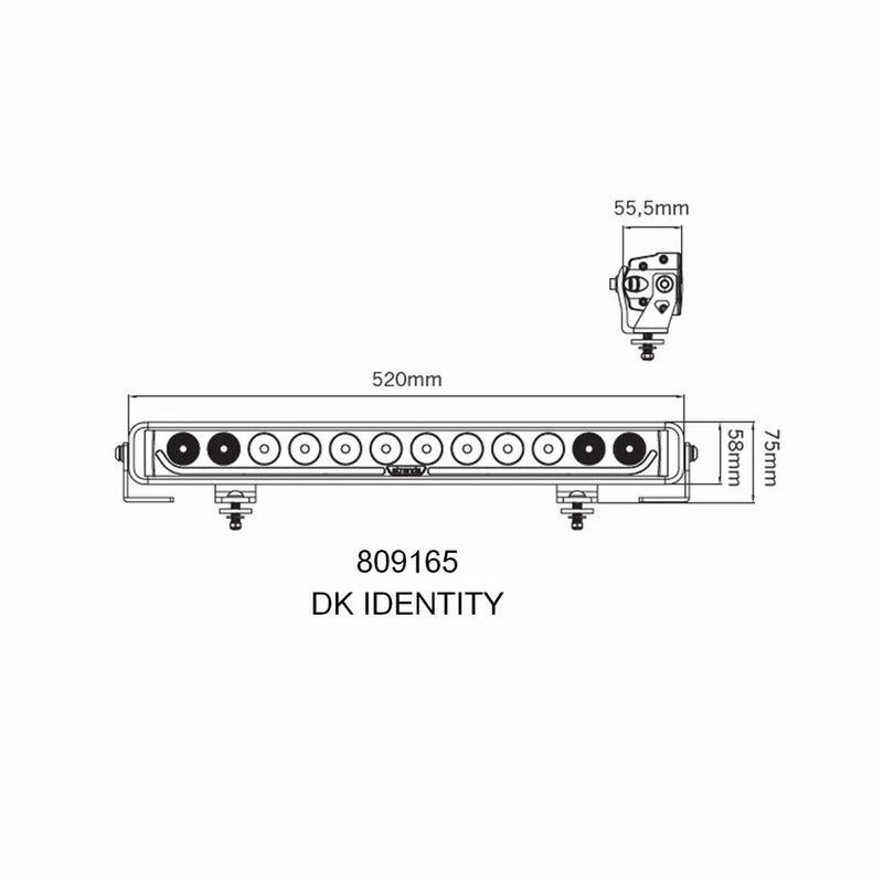 Load image into Gallery viewer, 20″ Dark Night Identity Single Row
