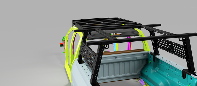 Chargez l&#39;image dans la visionneuse de la galerie, 2023+ Chevy Colorado / GMC Canyon Roof Rack – Modular Overland Rack
